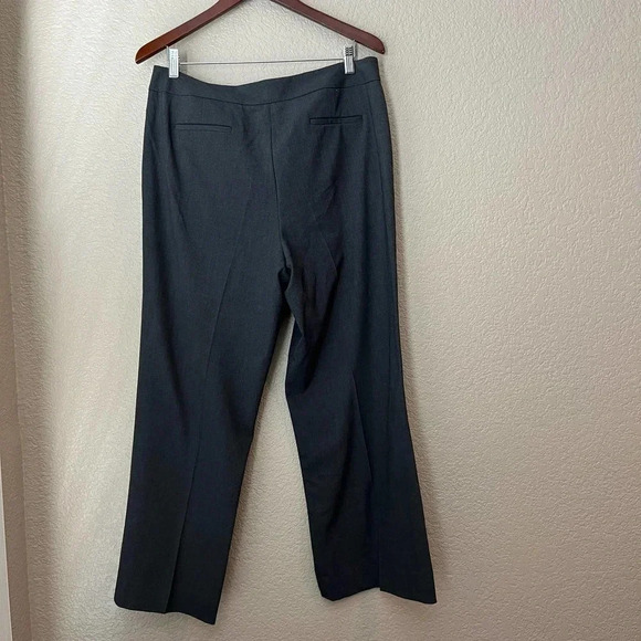 Calvin Klein Charcoal Gray Classic Fit High Waist Pants Dress Pant Trouser 14 - Picture 4 of 9